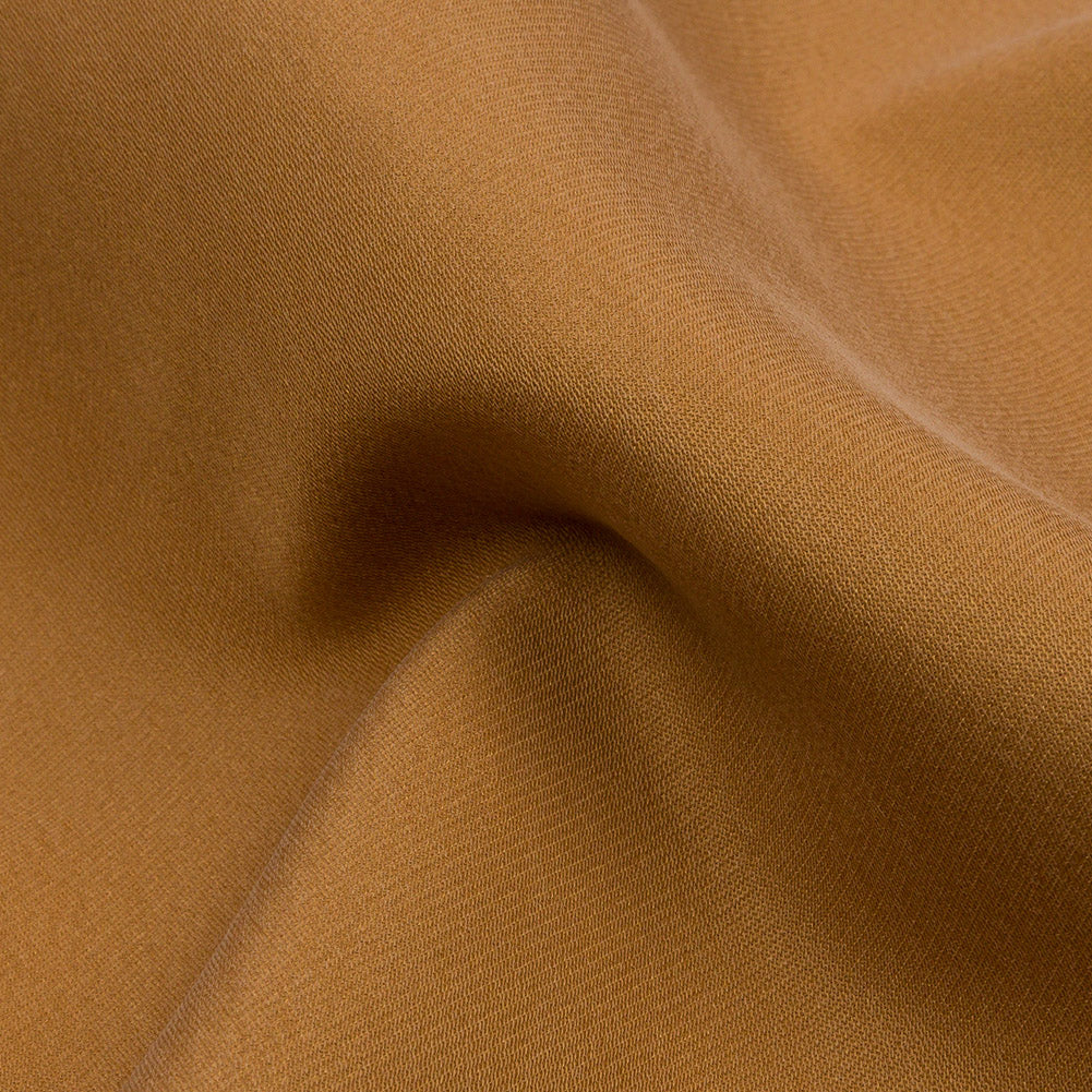 Golden Ochre Satin-Faced Polyester Twill Detail