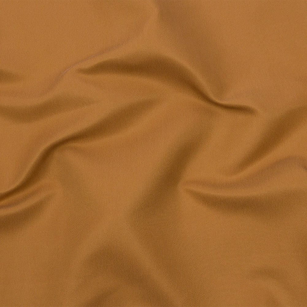 Golden Ochre Satin-Faced Polyester Twill