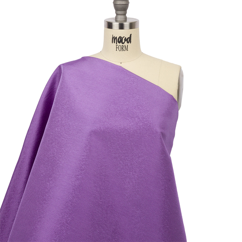 Purple Stiff Rayon Woven Drape