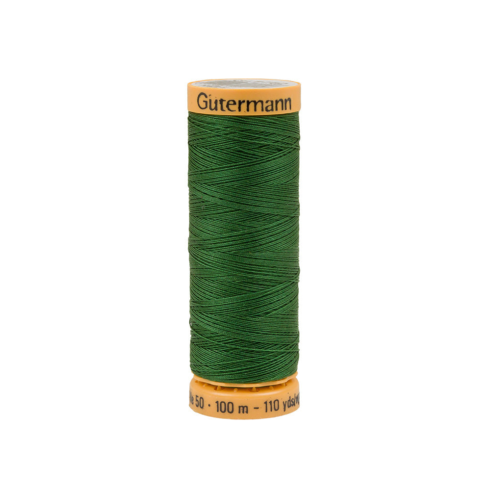 Gutermann Cotton Thread 100m - 8760 Medium Irish Green