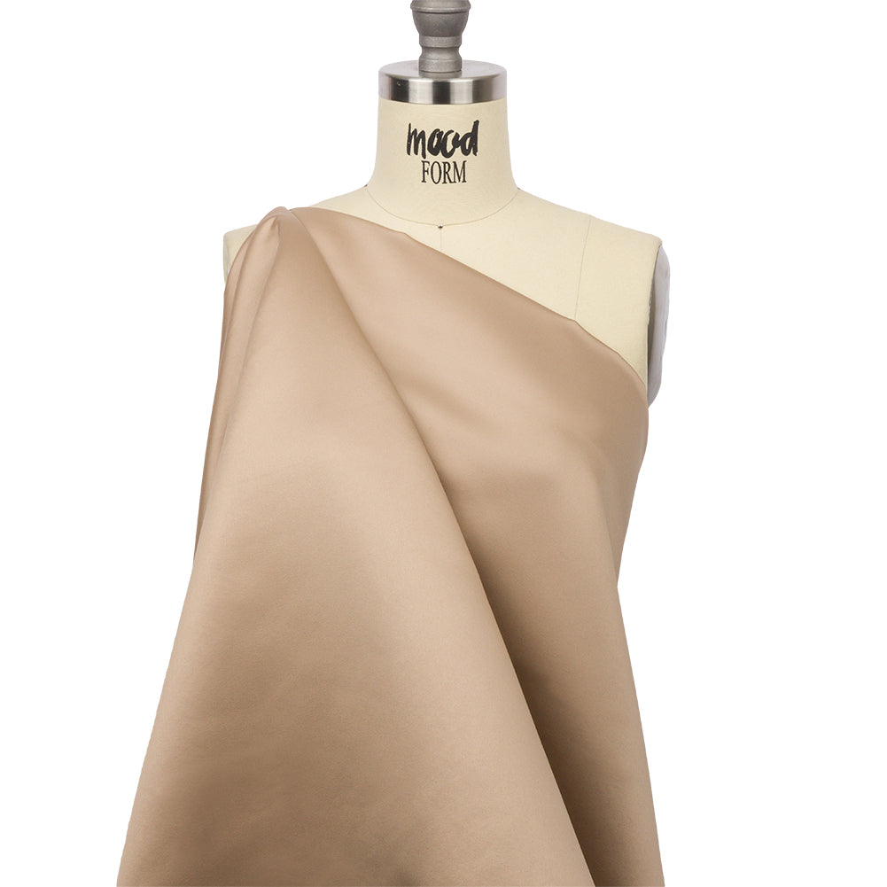 Taupe Polyester Satin Drape