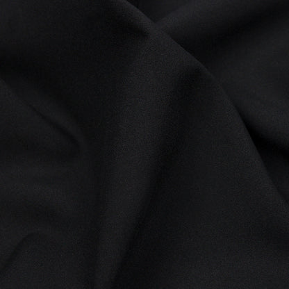 Black Lightweight Matte Polyester Lining Folded