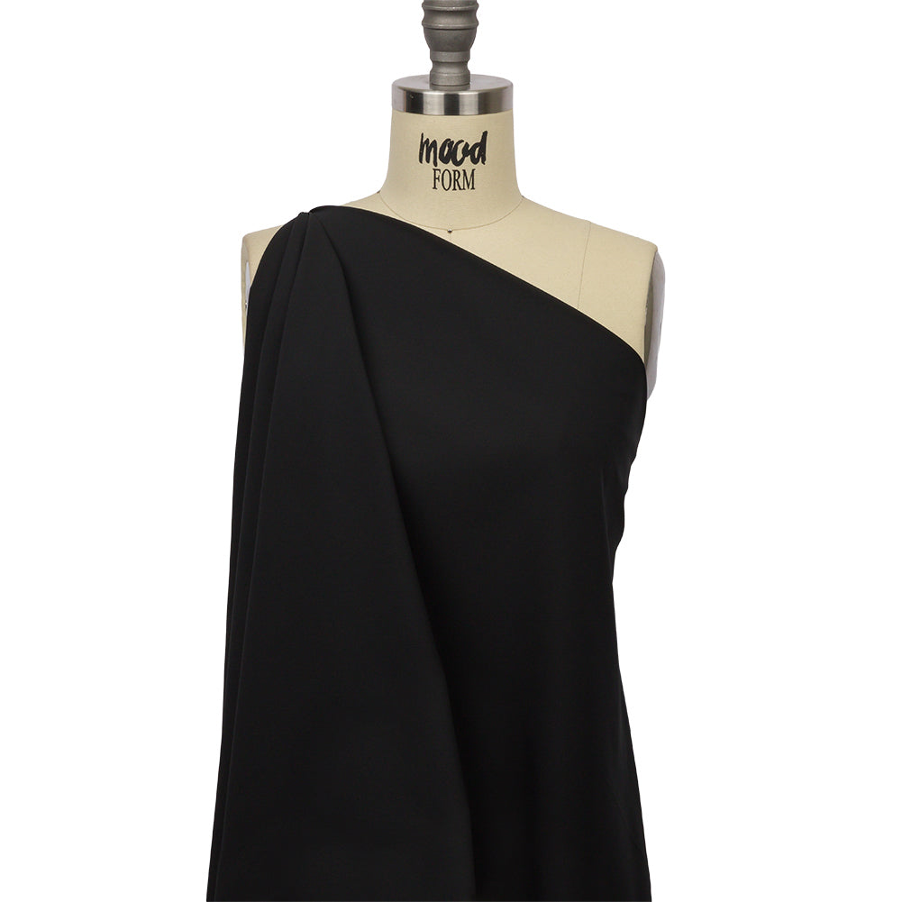 Black Lightweight Matte Polyester Lining Detail