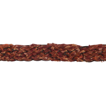 Famous NYC Designer Burnt Orange and Black Wool Boucle Braided Trim - 0.375" Detail