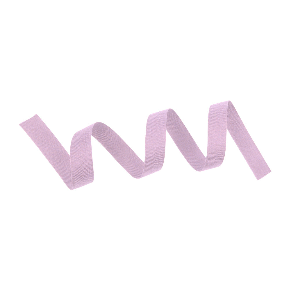 Tilly Grape Smoke Herringbone Cotton Twill Tape - 15mm Detail