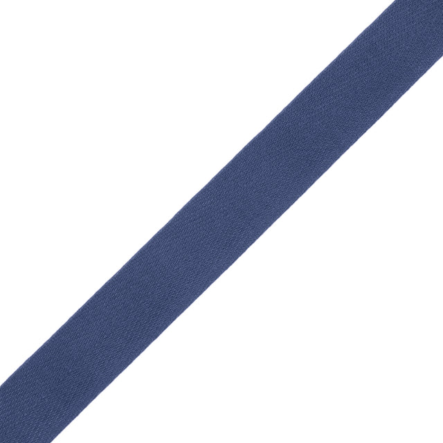 Tilly Purple Navy Herringbone Cotton Twill Tape - 15mm