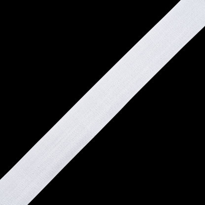 Tilly White Herringbone Cotton Twill Tape - 20mm