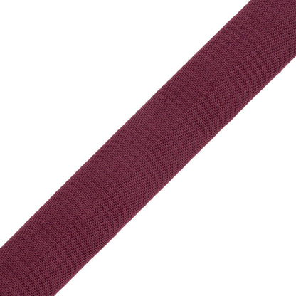 Tilly Eggplant Herringbone Cotton Twill Tape - 20mm