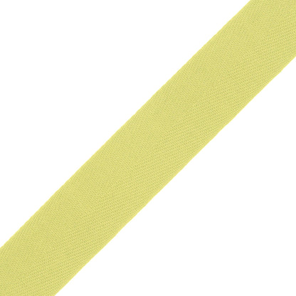 Tilly Light Chartreuse Herringbone Cotton Twill Tape - 20mm