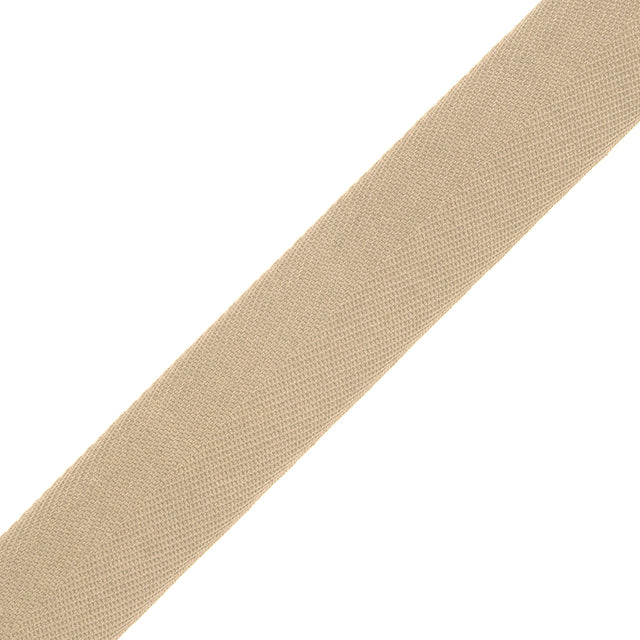 Tilly Studio Clay Herringbone Cotton Twill Tape - 20mm