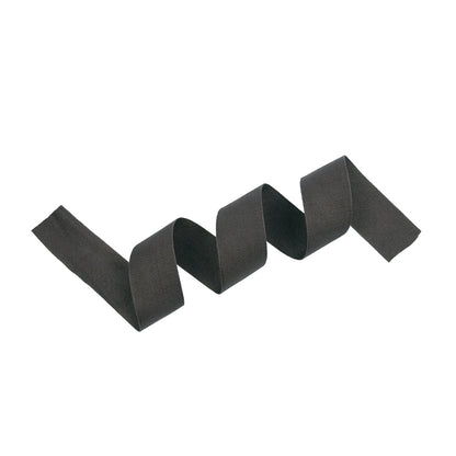 Tilly Shadow Gray Herringbone Cotton Twill Tape - 25mm Detail