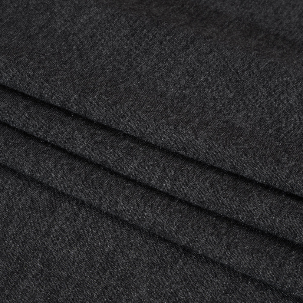 Cotton and Modal Jersey - Heathered Dark Gray Folded