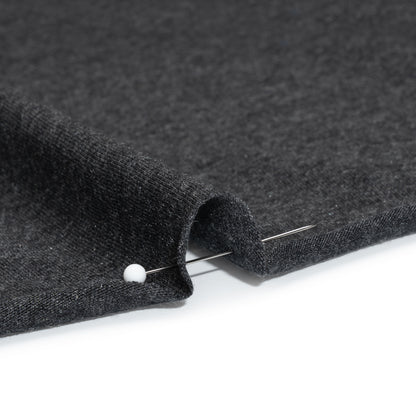 Cotton and Modal Jersey - Heathered Dark Gray Detail
