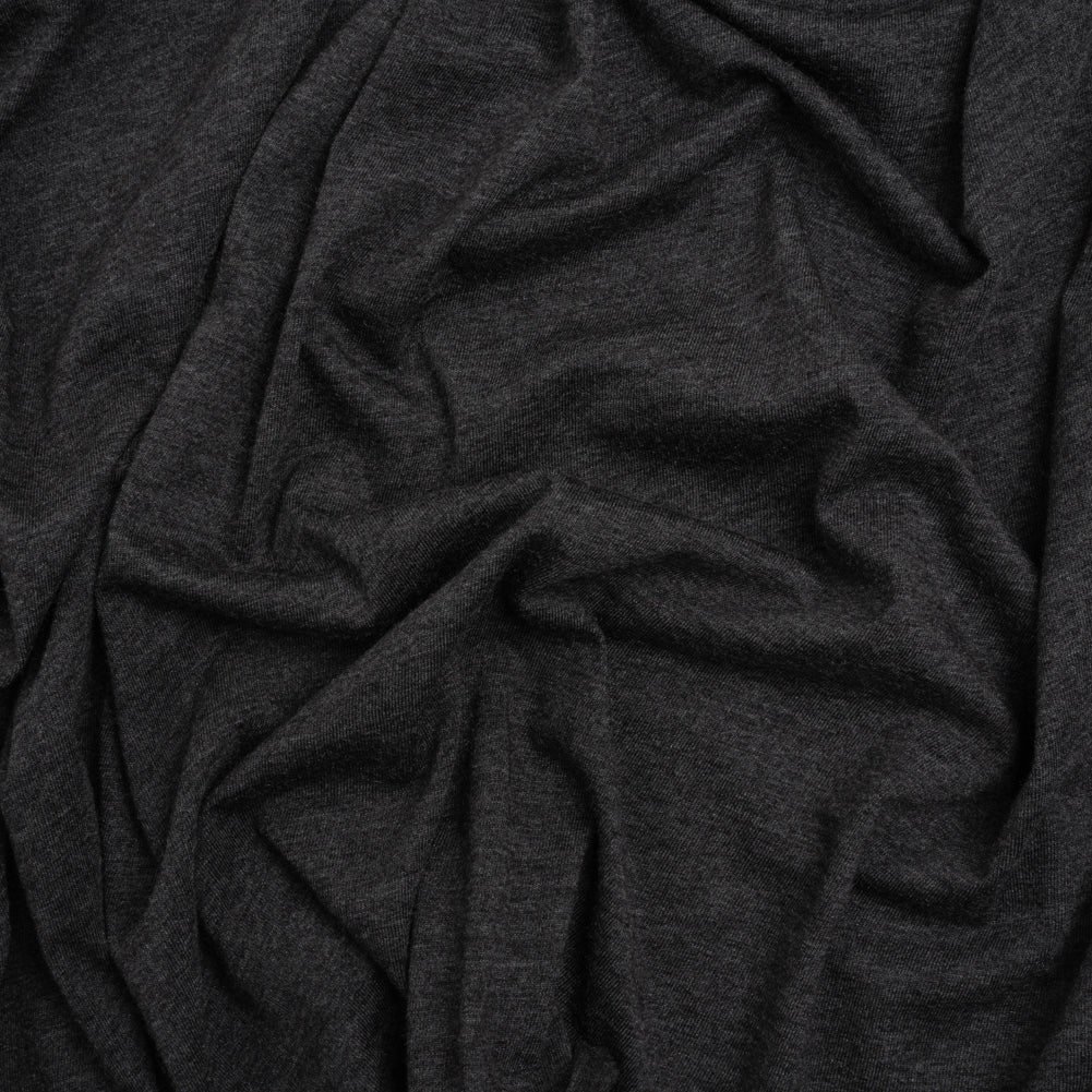 Cotton and Modal Jersey - Heathered Dark Gray