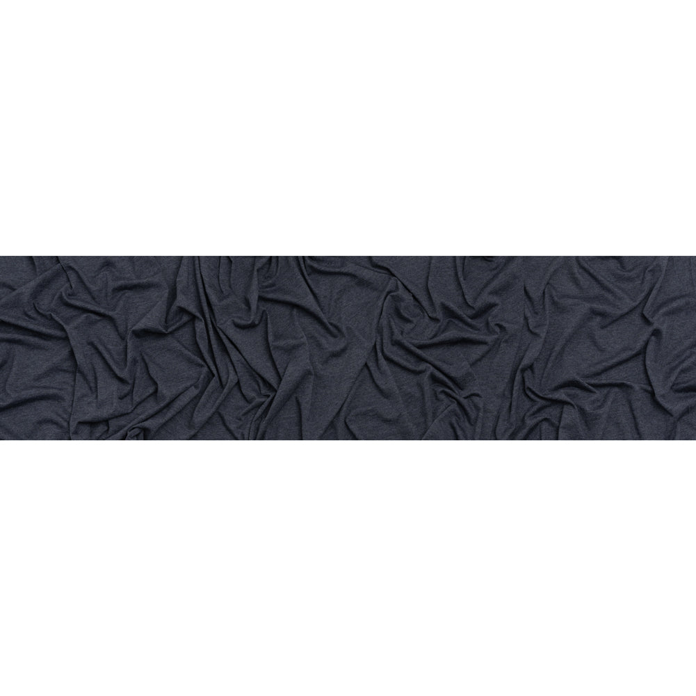 Cotton and Modal Jersey - Heathered Navy Blue Full