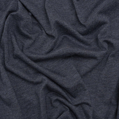 Cotton and Modal Jersey - Heathered Navy Blue