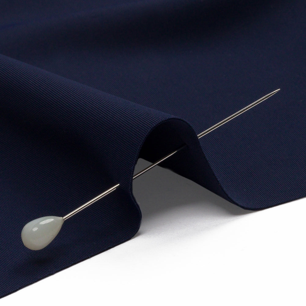 Navy Stretch Nylon Interlock Knit Detail