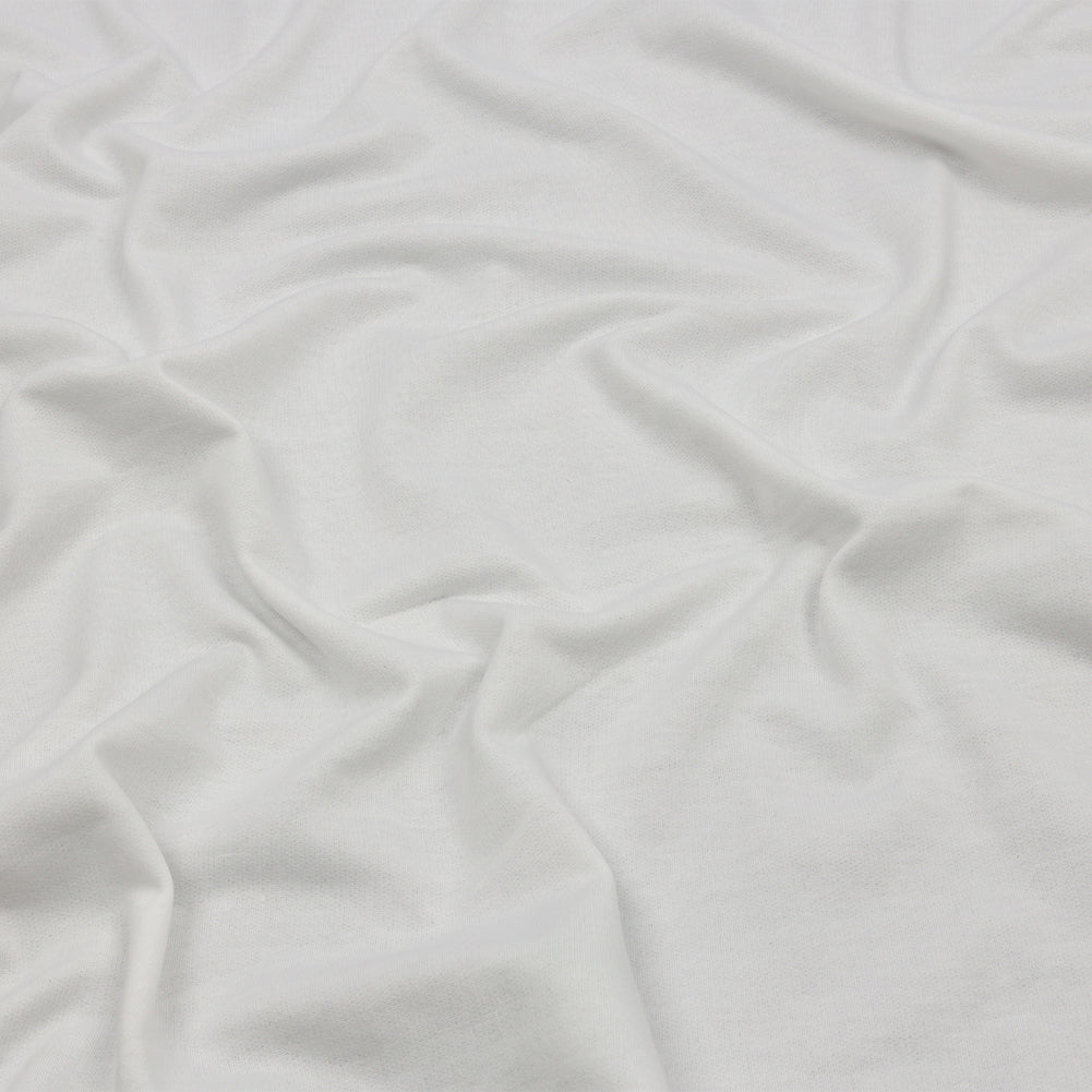 White Lightweight Polyester Sweatshirt Fleece