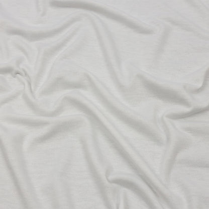 Off White Lightweight Polyester French Terry