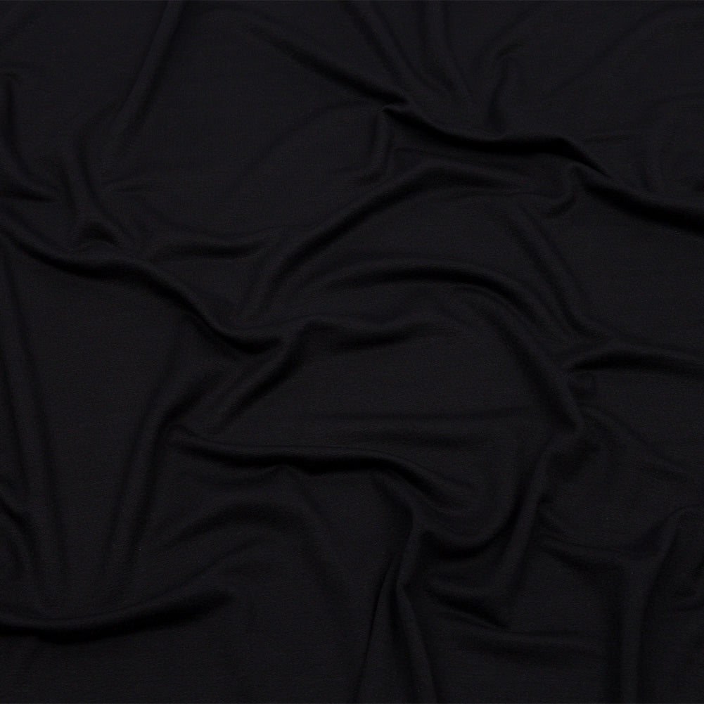 Black Stretch Rayon French Terry