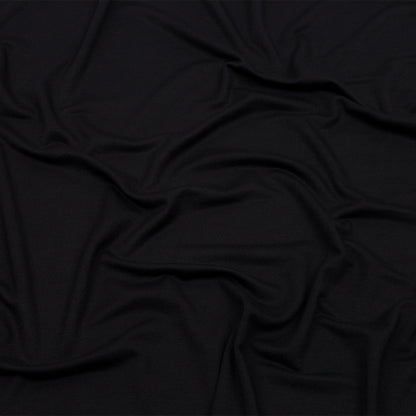 Black Stretch Rayon French Terry