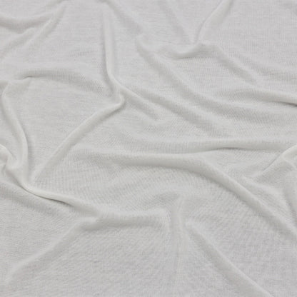 Off White Polyester Sweater Knit