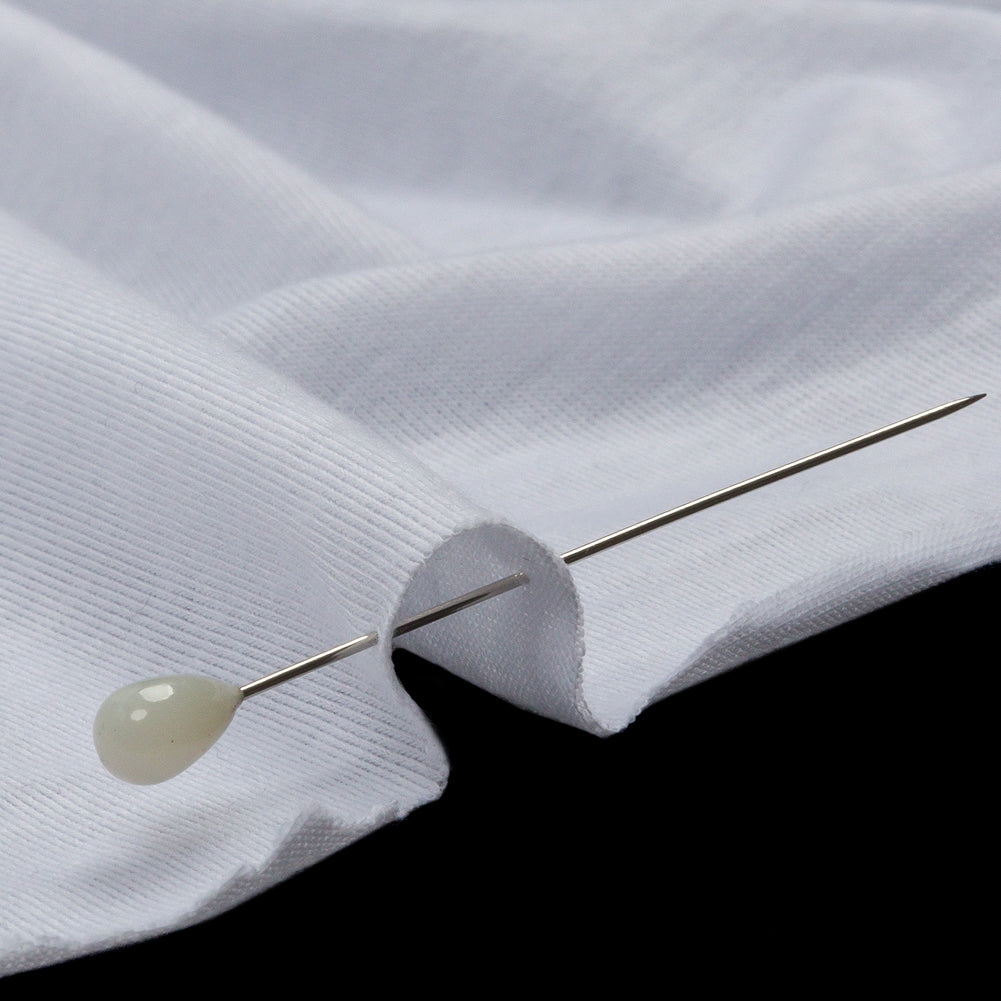 White Polyester Jersey Detail