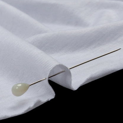 White Polyester Jersey Detail