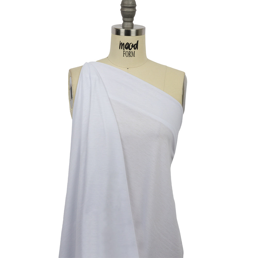 White Polyester Jersey Drape