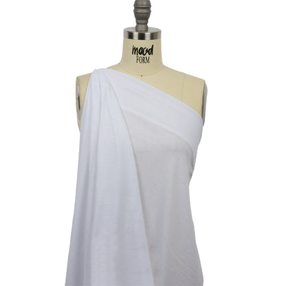 White Polyester Jersey Drape