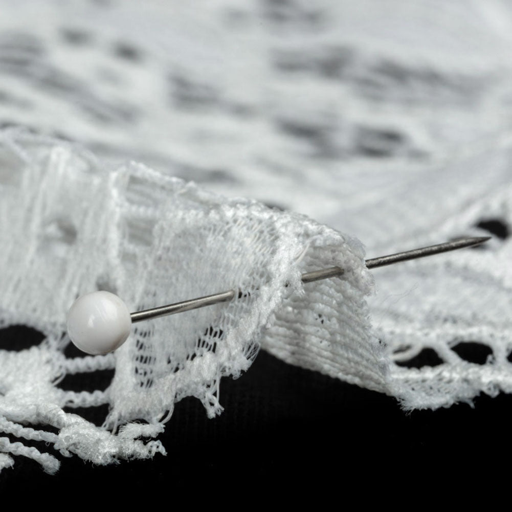 Stretch Lace - White Floral - Katerina Collection Detail