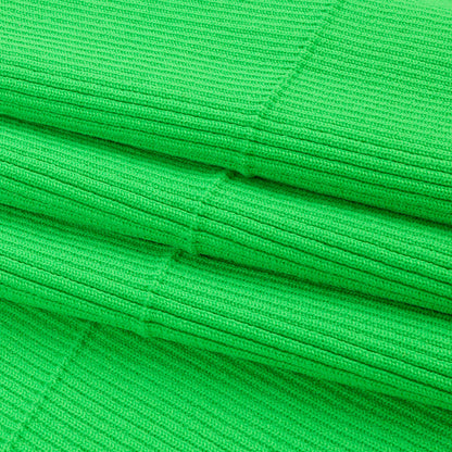 Grass Green Soft 2x2 Rib Knit Foldover Trim - 31" x 9" Folded