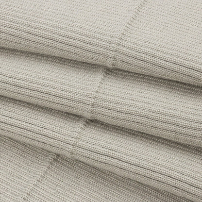 Cloud Gray 2x2 Rib Knit Foldover Trim - 37.5" x 7.5" Folded