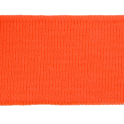 Blaze Orange Rib Knit Trim - 15" x 2" Detail