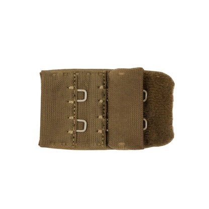 Brown Bra Hook and Eye Back Closure - 2 x 3