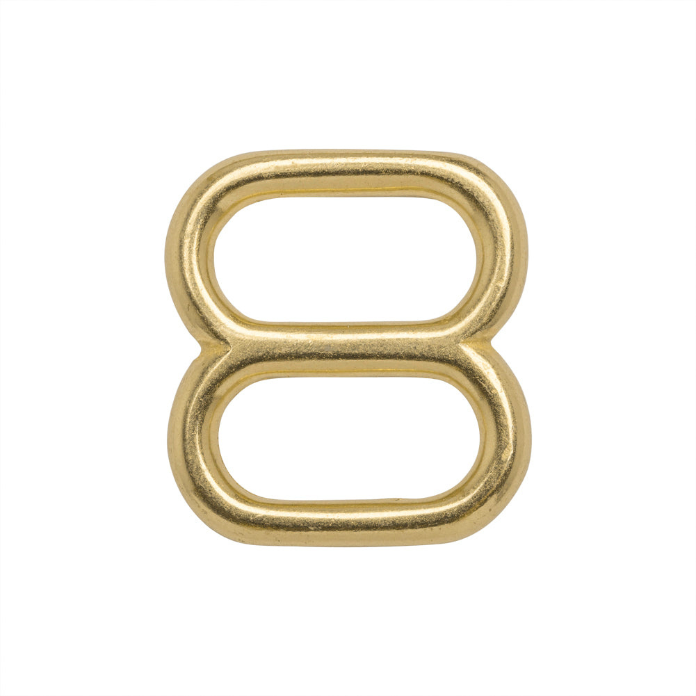 Gold Metal Double Loop Ring - 1.25" x 1.125"