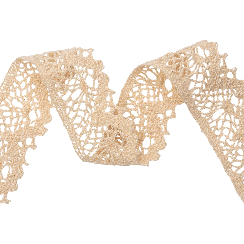 Natural Hanging Baskets Cotton Cluny Lace Trim - 1.625" Detail