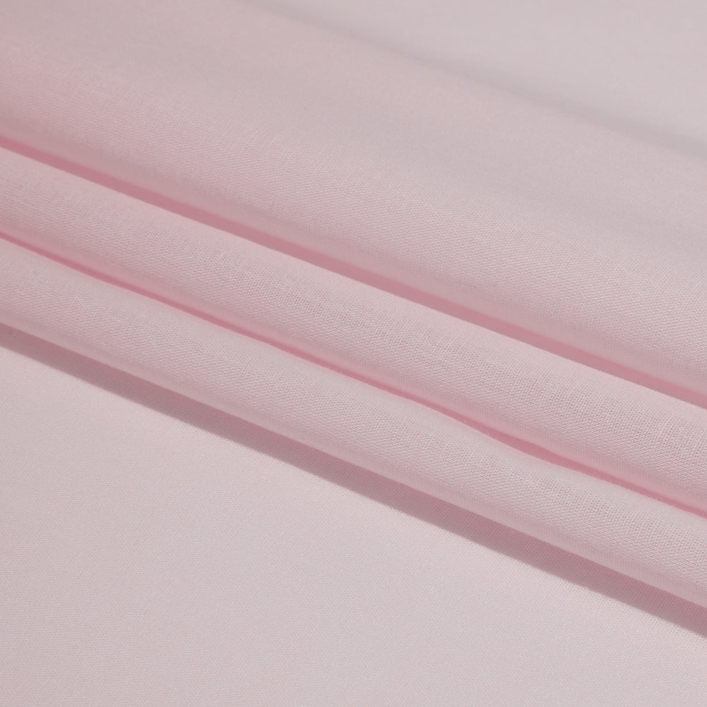 Mercerized Organic Egyptian Cotton Voile - Light Pink - Toulouse Collection - Folded