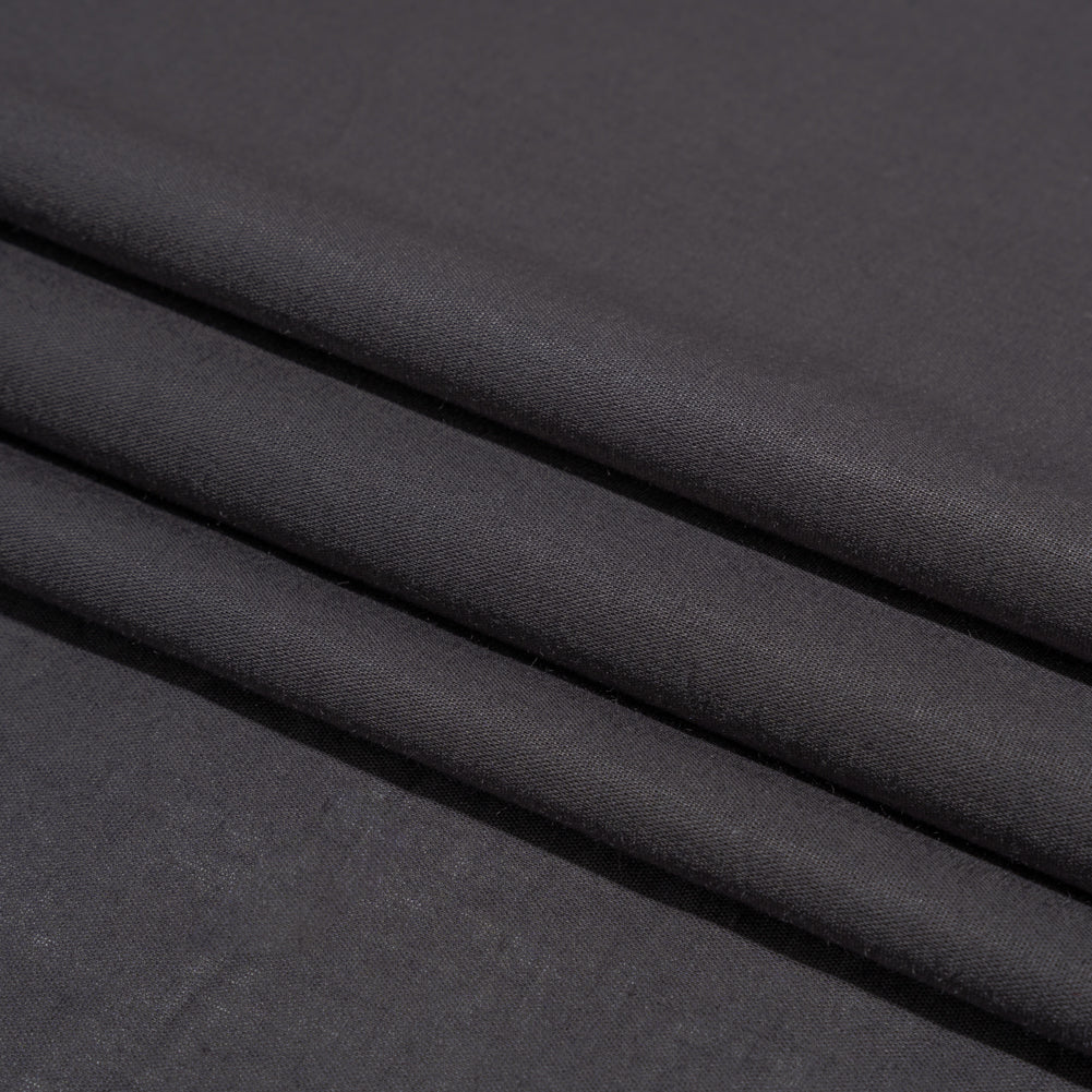 Mercerized Organic Egyptian Cotton Voile - Fig - Toulouse Collection - Folded