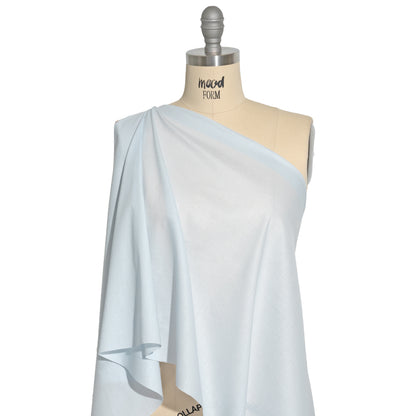 Mercerized Organic Egyptian Cotton Voile - Pale Blue - Toulouse Collection