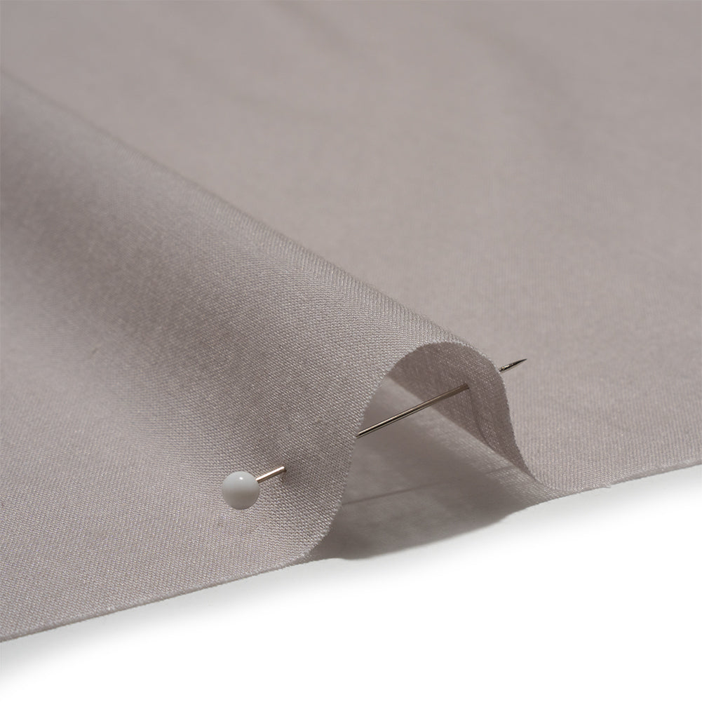 Mercerized Organic Egyptian Cotton Voile - Pewter - Toulouse Collection - Detail