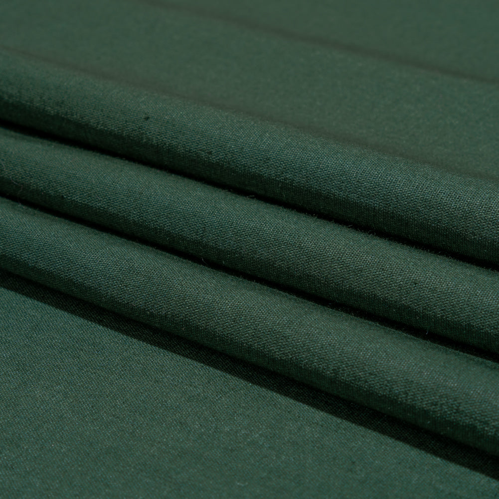 Mercerized Organic Egyptian Cotton Voile - Hunter Green - Toulouse Collection - Folded