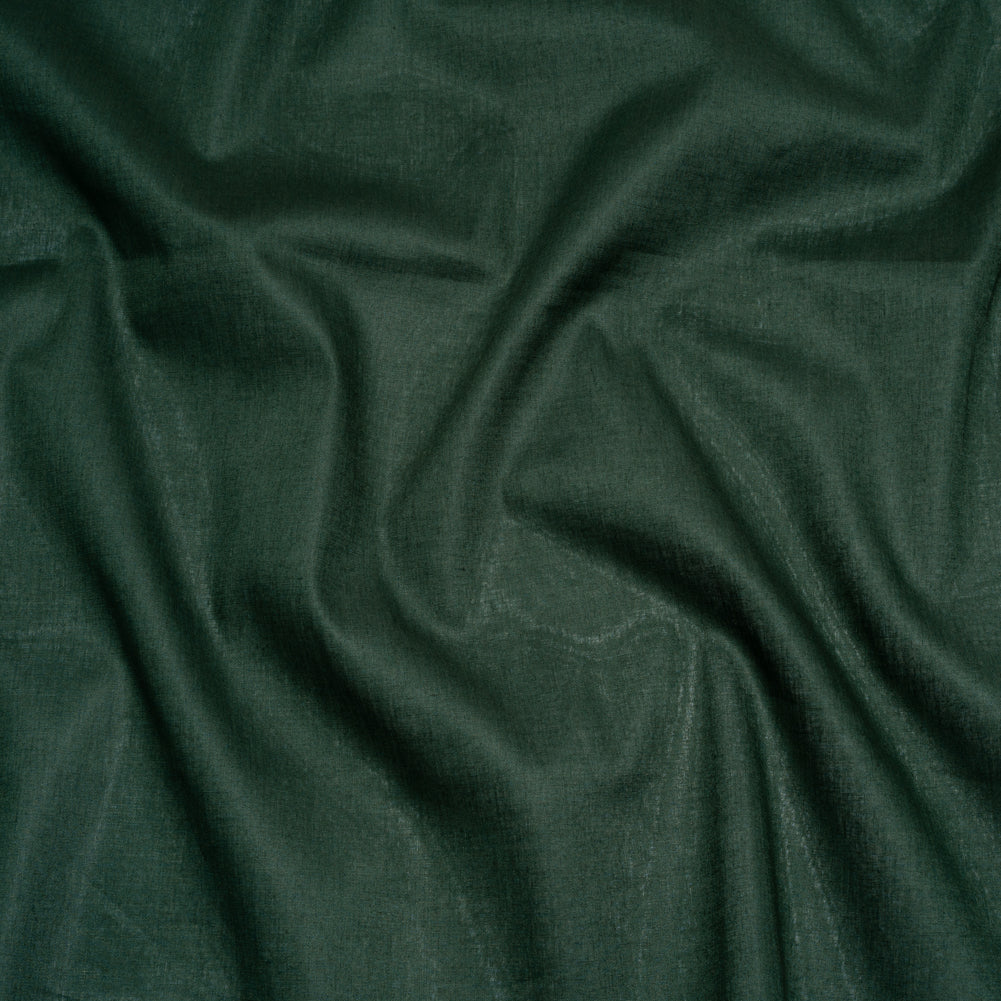 Mercerized Organic Egyptian Cotton Voile - Hunter Green - Toulouse Collection