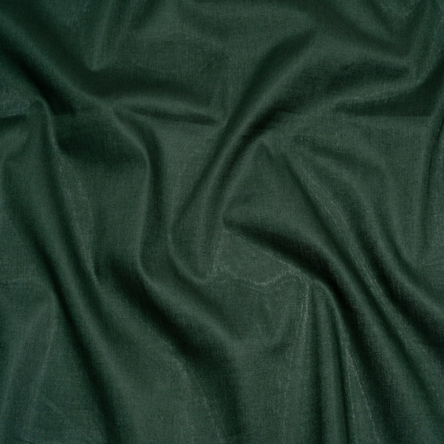 Mercerized Organic Egyptian Cotton Voile - Hunter Green - Toulouse Collection