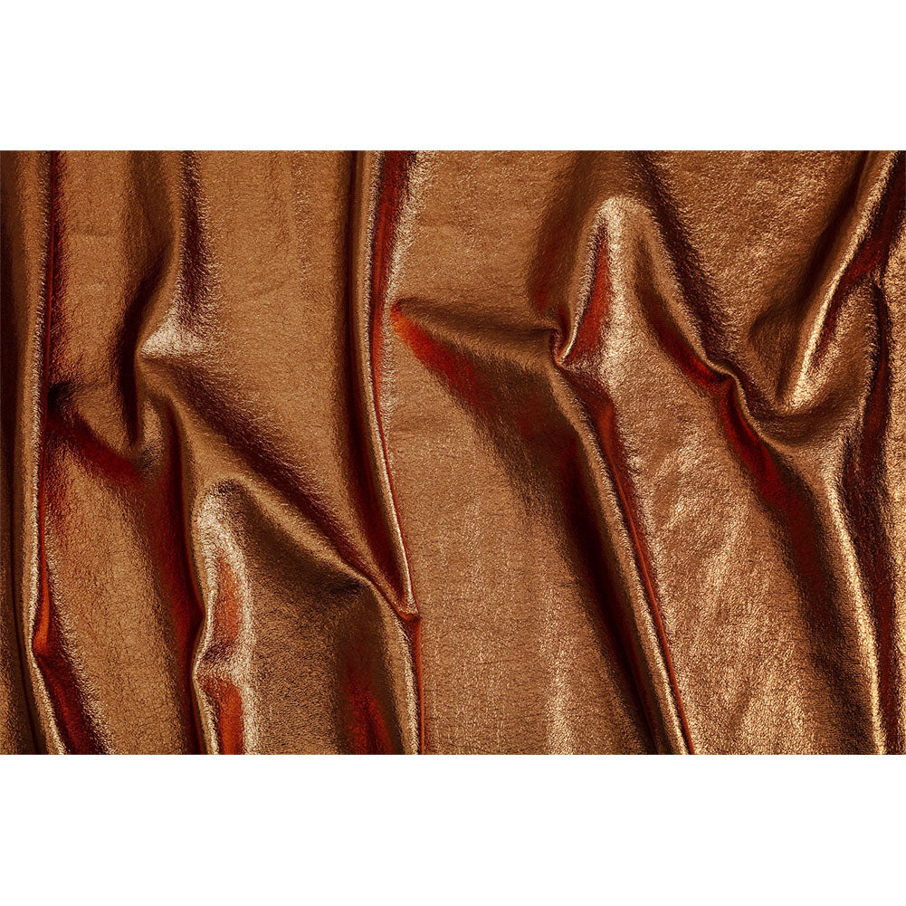 Textured Faux Leather - Metallic Copper - Ileana Collection - Full