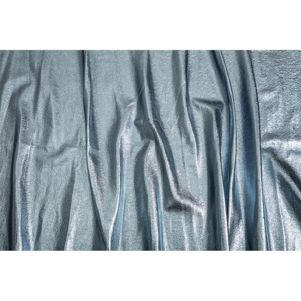 Textured Faux Leather - Metallic Graphite - Ileana Collection - Full