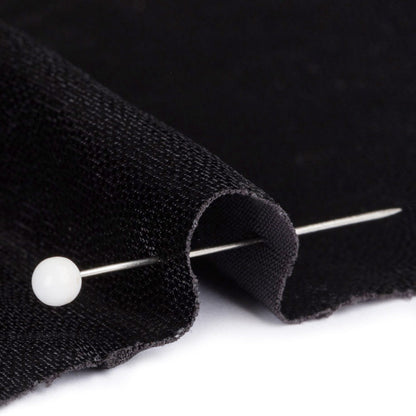 Black Tiny Dots Foiled Stretch Polyester Jersey Detail