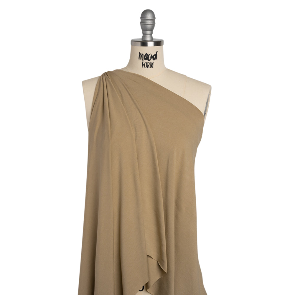 Stretch Viscose Jersey - Beige Drape