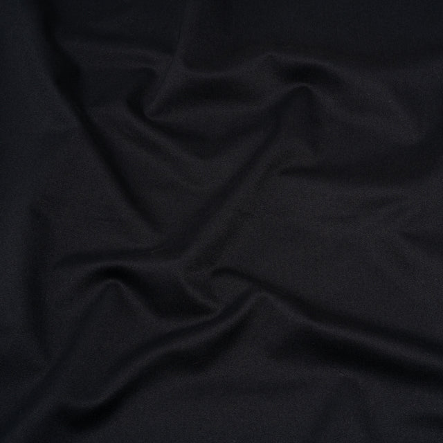 Carbon Brushed Stretch Khaki Twill - Black - Averill Collection