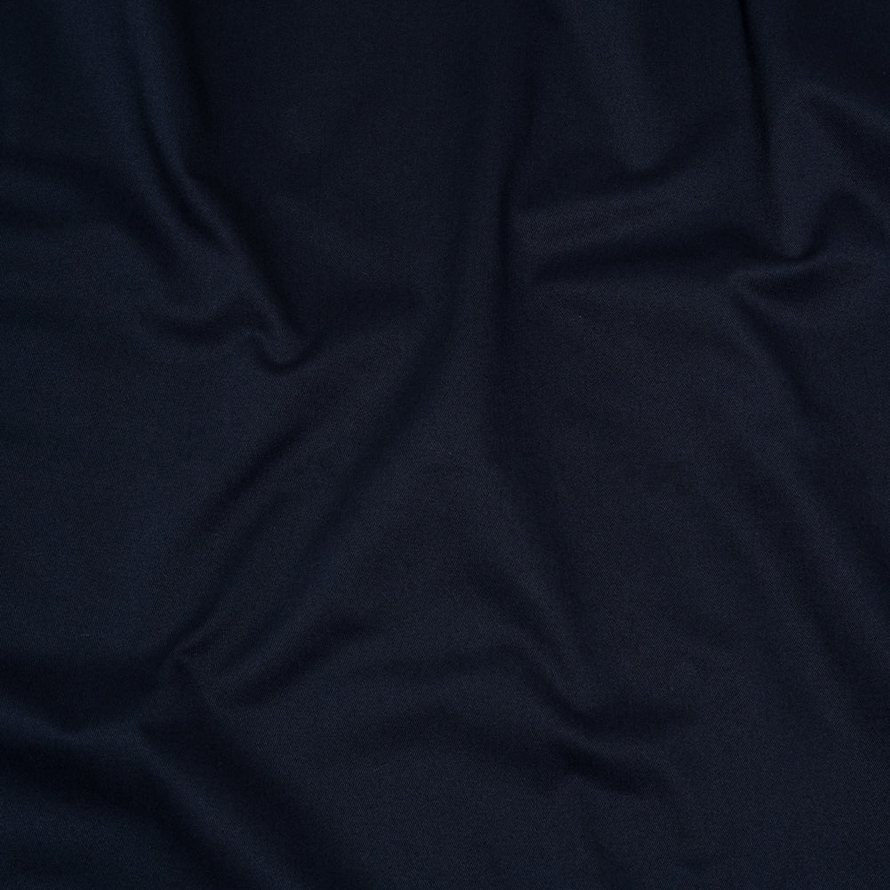 Carbon Brushed Stretch Khaki Twill - Navy - Averill Collection
